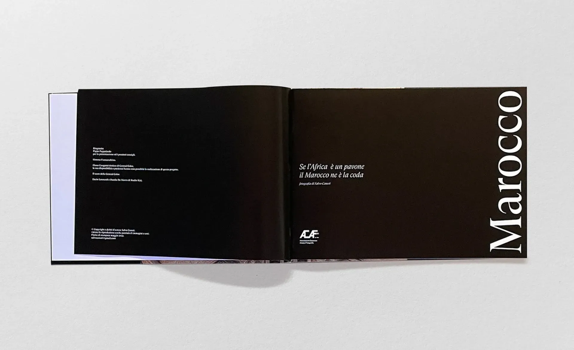 Marocco book design